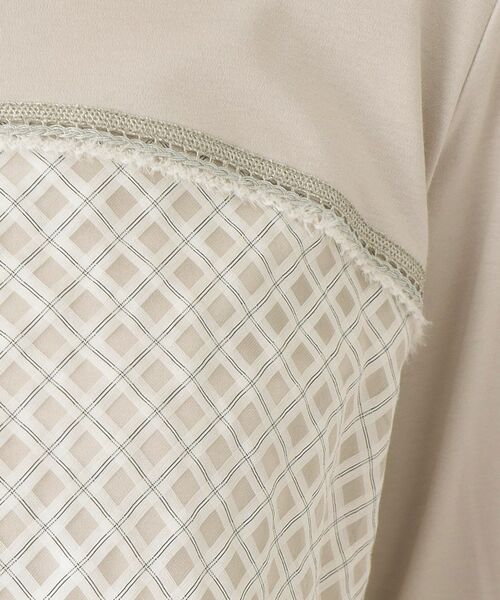 CORDIER / コルディア カットソー | 【M～4Lサイズ】シアーチェックプルオーバージャージ | 詳細22