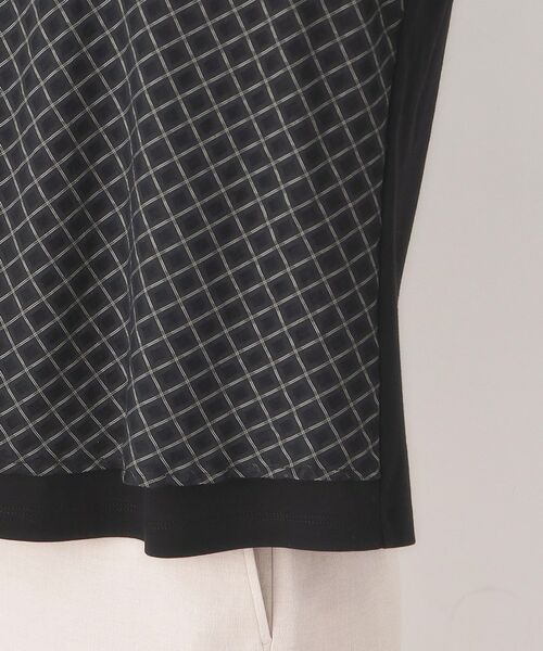 CORDIER / コルディア カットソー | 【M～4Lサイズ】シアーチェックプルオーバージャージ | 詳細6