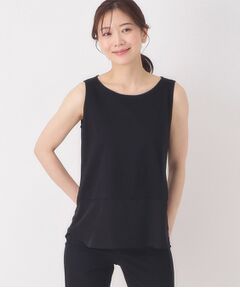 CORDIER / コルディア キャミソール・チューブトップ | 【M～4Lサイズ】レイヤードスタイルはお任せ／布帛切り替えタンクトップ