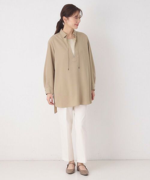 CORDIER / コルディア キャミソール・チューブトップ | 【M～4Lサイズ】レイヤードスタイルはお任せ／布帛切り替えタンクトップ | 詳細12