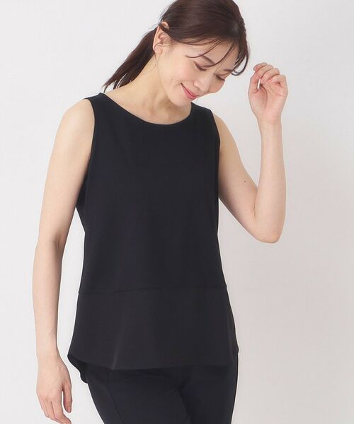 CORDIER / コルディア キャミソール・チューブトップ | 【M～4Lサイズ】レイヤードスタイルはお任せ／布帛切り替えタンクトップ | 詳細15