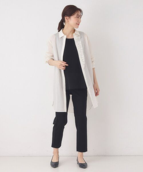 CORDIER / コルディア キャミソール・チューブトップ | 【M～4Lサイズ】レイヤードスタイルはお任せ／布帛切り替えタンクトップ | 詳細17