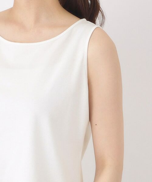 CORDIER / コルディア キャミソール・チューブトップ | 【M～4Lサイズ】レイヤードスタイルはお任せ／布帛切り替えタンクトップ | 詳細5