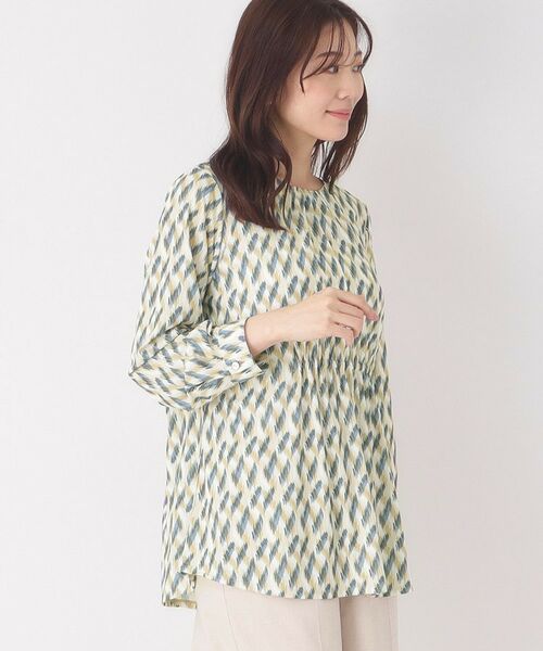 CORDIER / コルディア チュニック | 【M～4Lサイズ】幾何プリントジャージチュニック | 詳細15