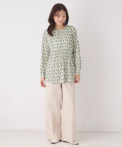 CORDIER / コルディア チュニック | 【M～4Lサイズ】幾何プリントジャージチュニック | 詳細16