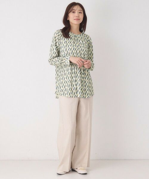 CORDIER / コルディア チュニック | 【M～4Lサイズ】幾何プリントジャージチュニック | 詳細17