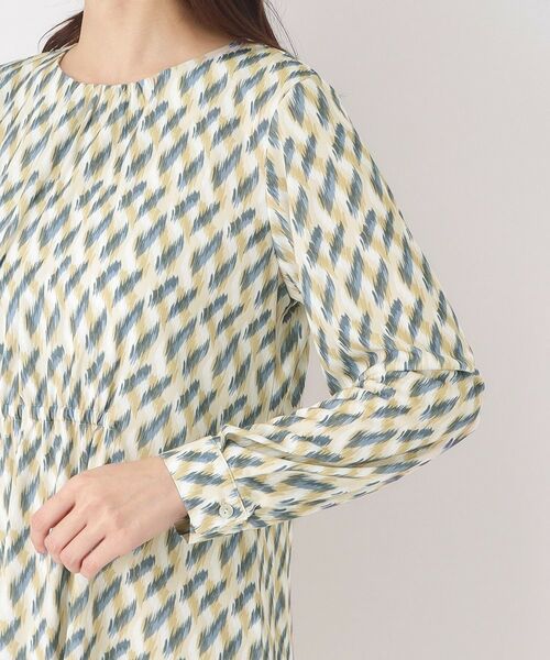 CORDIER / コルディア チュニック | 【M～4Lサイズ】幾何プリントジャージチュニック | 詳細5