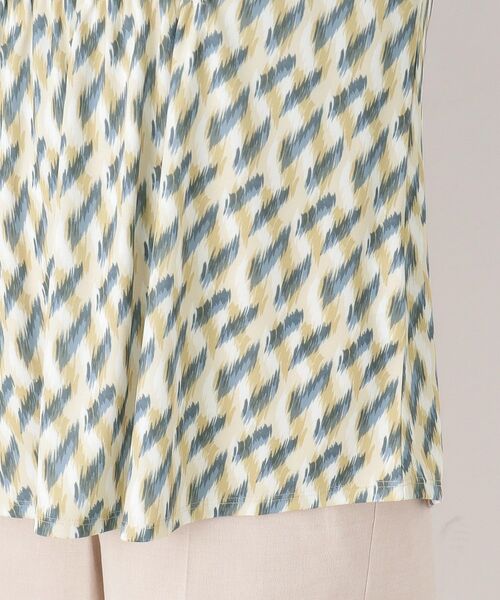 CORDIER / コルディア チュニック | 【M～4Lサイズ】幾何プリントジャージチュニック | 詳細6