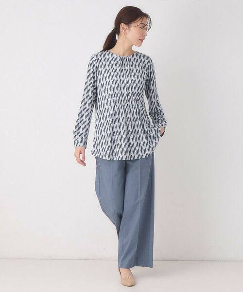 CORDIER / コルディア チュニック | 【M～4Lサイズ】幾何プリントジャージチュニック | 詳細8