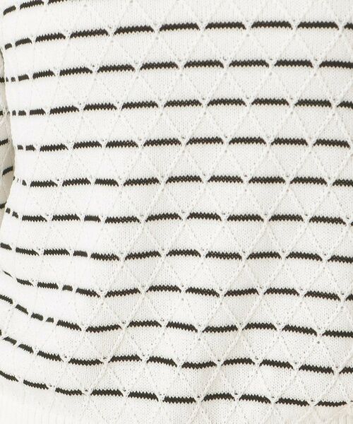 CORDIER / コルディア ニット・セーター | 【M～3Lサイズ】ダイヤ柄ボーダープルオーバーニット | 詳細18