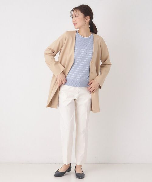 CORDIER / コルディア ニット・セーター | 【M～3Lサイズ】ダイヤ柄ボーダープルオーバーニット | 詳細21