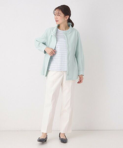 CORDIER / コルディア カットソー | 【M～4Lサイズ】滑らか素材ベーシックボーダープルオーバー | 詳細12