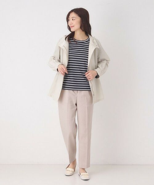 CORDIER / コルディア カットソー | 【M～4Lサイズ】滑らか素材ベーシックボーダープルオーバー | 詳細16