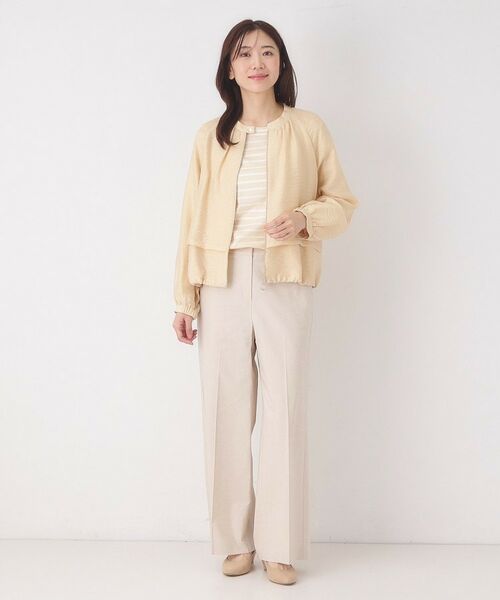 CORDIER / コルディア カットソー | 【M～4Lサイズ】滑らか素材ベーシックボーダープルオーバー | 詳細8