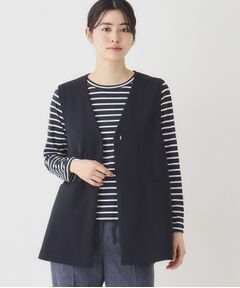 CORDIER / コルディア ベスト | 大人の上品レイヤードスタイル ジャージジレ