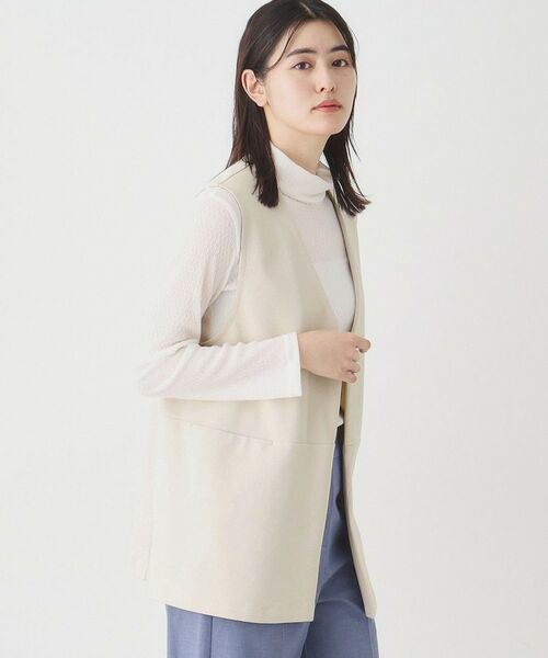 CORDIER / コルディア ベスト | 大人の上品レイヤードスタイル ジャージジレ | 詳細10