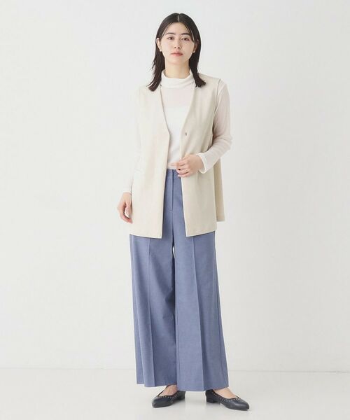 CORDIER / コルディア ベスト | 大人の上品レイヤードスタイル ジャージジレ | 詳細12