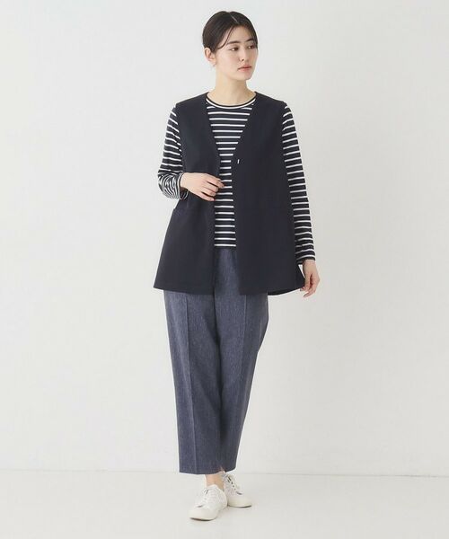 CORDIER / コルディア ベスト | 大人の上品レイヤードスタイル ジャージジレ | 詳細16