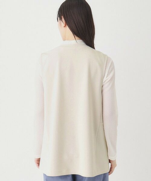 CORDIER / コルディア ベスト | 大人の上品レイヤードスタイル ジャージジレ | 詳細3