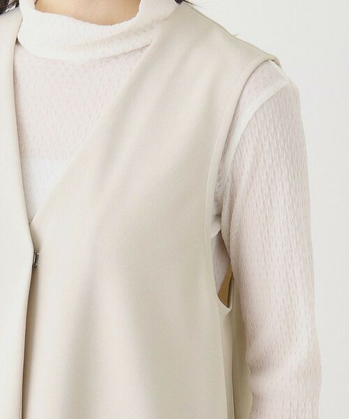 CORDIER / コルディア ベスト | 大人の上品レイヤードスタイル ジャージジレ | 詳細5