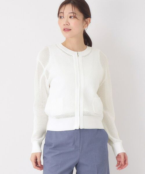 CORDIER / コルディア カーディガン・ボレロ | コンパクトニットブルゾン（ホワイト(002)）