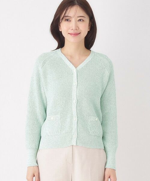 CORDIER / コルディア カーディガン・ボレロ | ファンシーVネックカーディガン | 詳細1