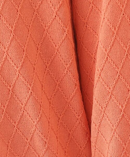 CORDIER / コルディア カーディガン・ボレロ | 【M～3Lサイズ】ダイヤ柄ボーダーVネックカーディガン | 詳細14