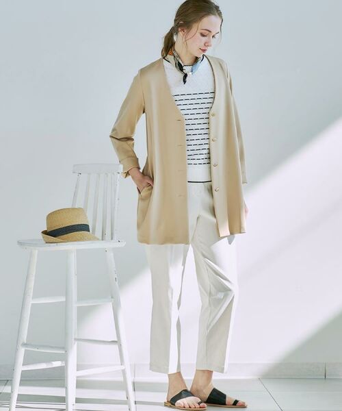 CORDIER / コルディア カーディガン・ボレロ | 【M～3Lサイズ/洗える】Vネックジャージコーディガン | 詳細22