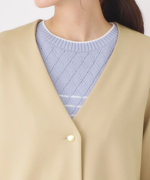 CORDIER / コルディア カーディガン・ボレロ | 【M～3Lサイズ】Vネックジャージコーディガン | 詳細4
