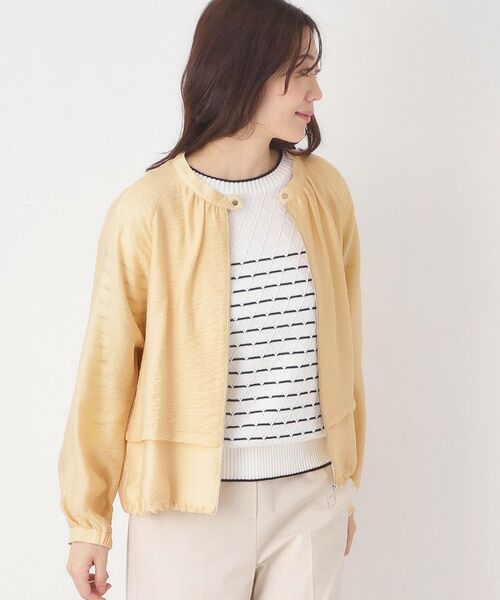 CORDIER / コルディア レザーブルゾン・ジャケット | 【M～3Lサイズ】シアージャカードブルゾン | 詳細13