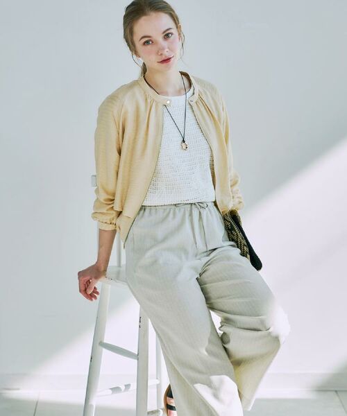 CORDIER / コルディア レザーブルゾン・ジャケット | 【M～3Lサイズ/洗える】シアージャカードブルゾン | 詳細22