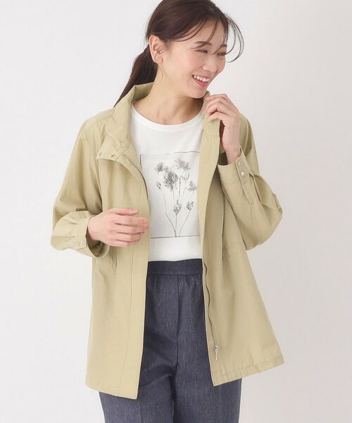 CORDIER / コルディア レザーブルゾン・ジャケット | 【M～4Lサイズ】ウエストドローストリング カジュアルブルゾン（ピンクベージュ(053)）