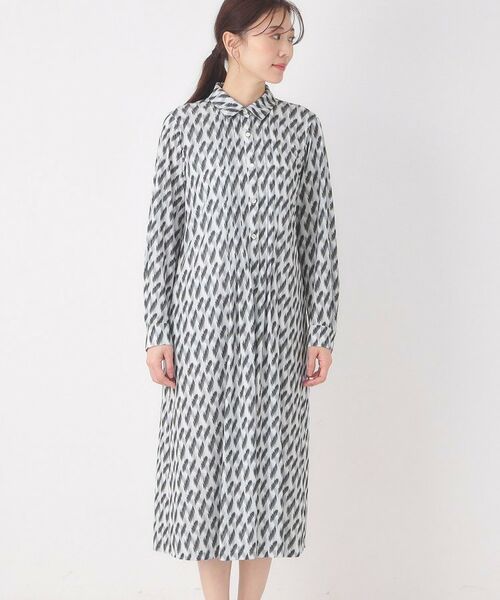 CORDIER / コルディア ロング・マキシ丈ワンピース | 【M～3Lサイズ】幾何プリントジャージワンピース | 詳細10