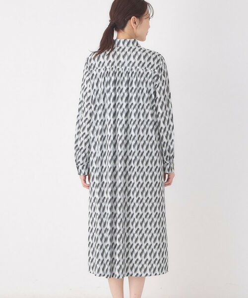CORDIER / コルディア ロング・マキシ丈ワンピース | 【M～3Lサイズ】幾何プリントジャージワンピース | 詳細11