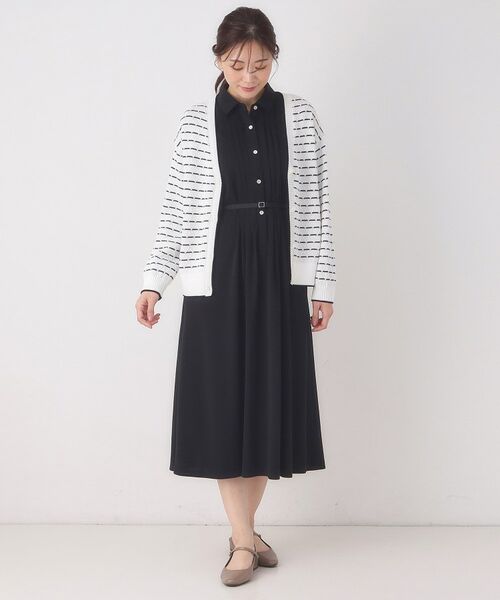 CORDIER / コルディア ロング・マキシ丈ワンピース | 【M～3Lサイズ】幾何プリントジャージワンピース | 詳細14