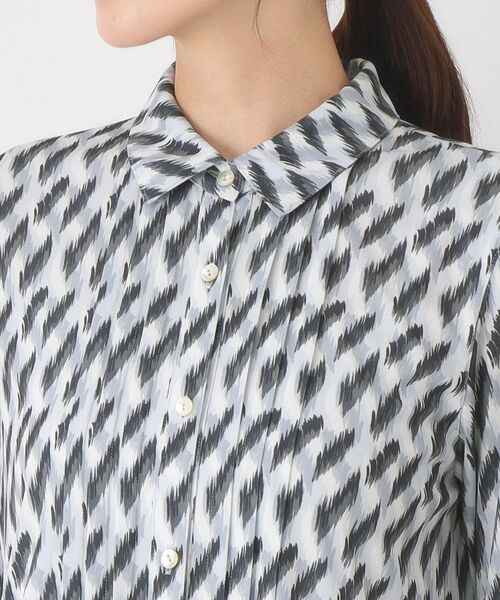 CORDIER / コルディア ロング・マキシ丈ワンピース | 【M～3Lサイズ】幾何プリントジャージワンピース | 詳細4