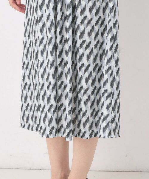 CORDIER / コルディア ロング・マキシ丈ワンピース | 【M～3Lサイズ】幾何プリントジャージワンピース | 詳細9