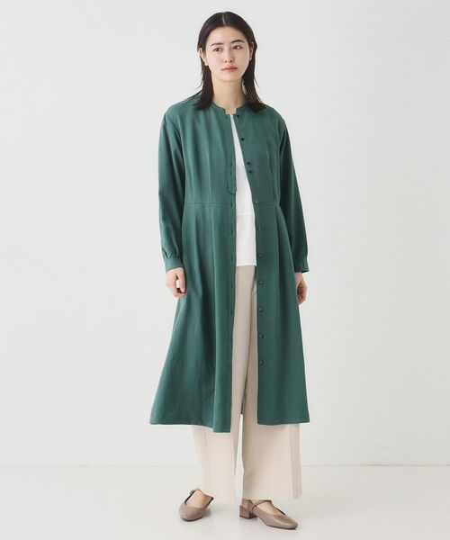 CORDIER / コルディア ロング・マキシ丈ワンピース | 【一枚着も羽織もお任せ】ツイルシャツワンピース | 詳細10