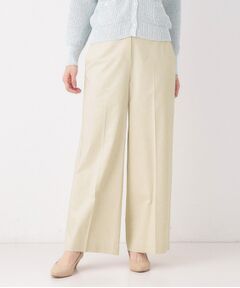 CORDIER / コルディア パンツ | 【S～2Lサイズ／ストレッチ】リネン混すらりパンツ