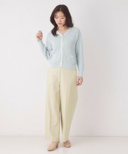 CORDIER / コルディア パンツ | 【S～2Lサイズ／ストレッチ】リネン混すらりパンツ | 詳細13