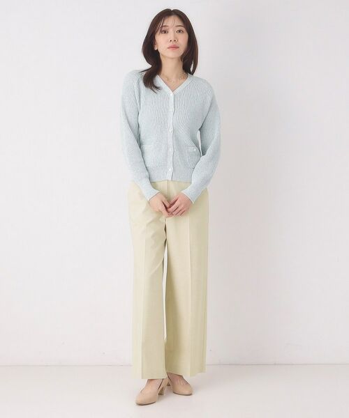 CORDIER / コルディア パンツ | 【S～2Lサイズ／ストレッチ】リネン混すらりパンツ | 詳細14