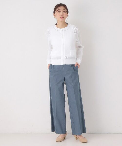 CORDIER / コルディア パンツ | 【S～2Lサイズ／ストレッチ】リネン混すらりパンツ | 詳細17