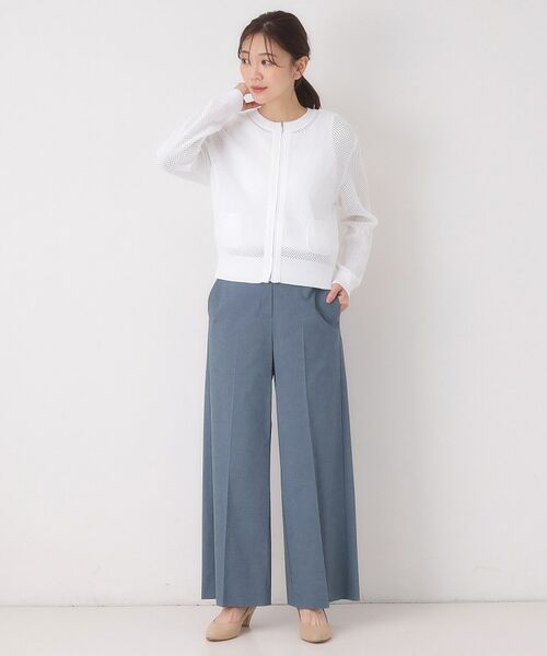 CORDIER / コルディア パンツ | 【S～2Lサイズ／ストレッチ】リネン混すらりパンツ | 詳細18