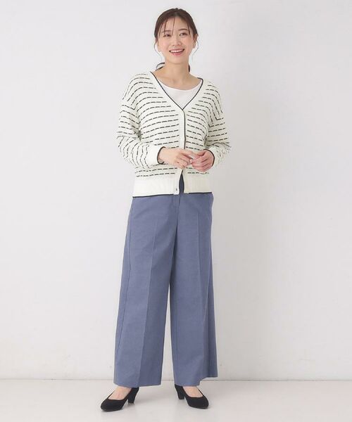 CORDIER / コルディア パンツ | 【S～2Lサイズ／ストレッチ】リネン混すらりパンツ | 詳細20