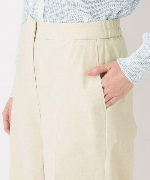 CORDIER / コルディア パンツ | 【S～2Lサイズ／ストレッチ】リネン混すらりパンツ | 詳細5