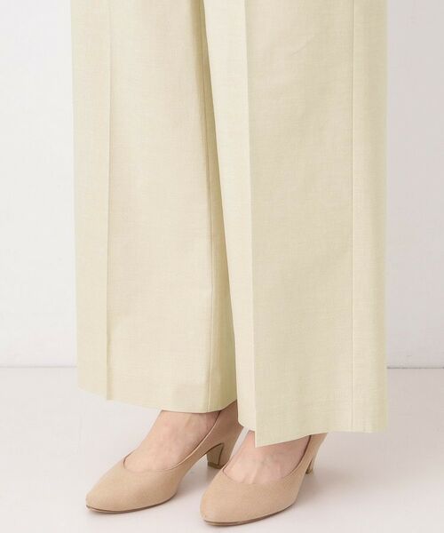 CORDIER / コルディア パンツ | 【S～2Lサイズ／ストレッチ】リネン混すらりパンツ | 詳細7