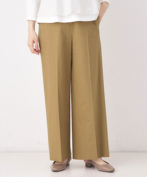 CORDIER / コルディア パンツ | 【S～2Lサイズ／ストレッチ】リネン混すらりパンツ | 詳細8