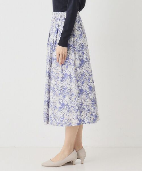 CORDIER / コルディア スカート | 【洗える】フラワーモチーフプリントギャザーフレアスカート | 詳細2