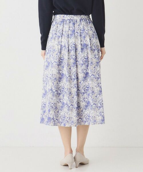 CORDIER / コルディア スカート | 【洗える】フラワーモチーフプリントギャザーフレアスカート | 詳細3