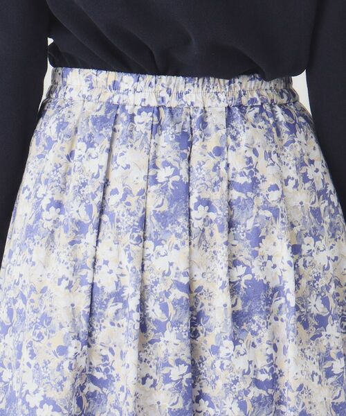 CORDIER / コルディア スカート | 【洗える】フラワーモチーフプリントギャザーフレアスカート | 詳細5